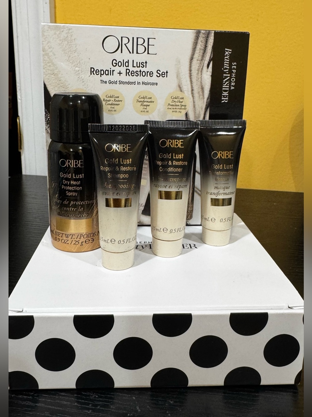 Oribe Gold Lust Travel Hair Set brand new in Sephora box.